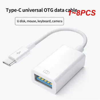 1~8PCS Usb Conector USB C Adaptador OTG Cabo USB Tipo C Macho Para USB 3.0 Fêmea Cabo Adaptador Para MacBook