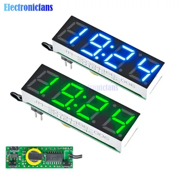 3 Em 1 DIODO emissor de luz DS3231SN Relógio Digital de Temperatura da Tensão de Módulo de DIY Hora/Termômetro/Voltímetro DC 5-30V Azul Verde Vermelho Display de LED