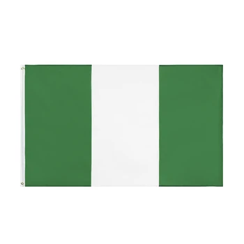 90x150 CM verde branco NG, NGA Nigéria bandeira para a decoração