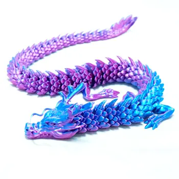 A impressão 3D de dragão Chinês Corpo articulações permite a livre circulação, decoração do ambiente de Trabalho de decoração, presentes Criativos