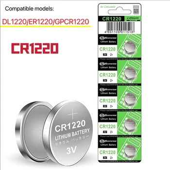 Alta Capacidade 2-50Pcs CR1220 Baterias de Célula tipo Moeda de Lítio de 3V CR 1220 Bateria para relógios de saúde dispositivos Calculadora, etc