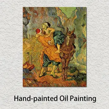 De alta Qualidade, de Vincent Van Gogh Pintura do Retrato do Bom Samaritano Após Delacroix feito à mão, peças de Arte Moderna para a Sala de Jantar Decoração