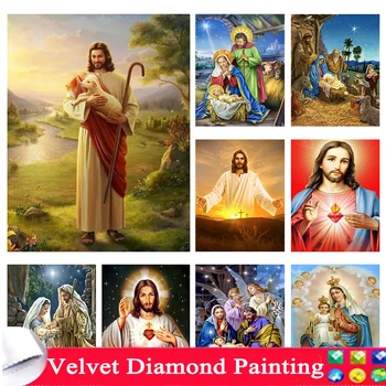 DIY Diamante Pintura Líderes Religiosos Mosaico 5D Rodada Completa Diamante Bordado de Ponto de Cruz, Kit DIY Decoração de Casa de Pintura, Arte Presente