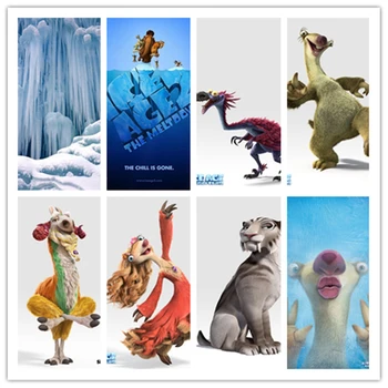 Dos desenhos animados de Disney dos desenhos animados de Animação a era do Gelo Adesivos de Lona da Pintura de Cartazes, Impressão de Parede Imagens de Arte para a Sala de Decoração de Casa