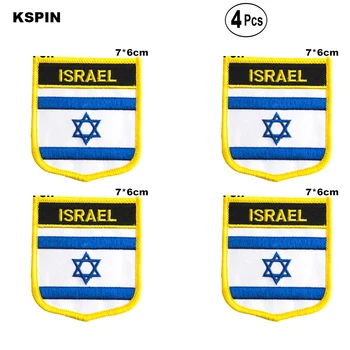 Israel Shiled Forma bandeira patches bandeira nacional patches para Cothing Decoração DIY