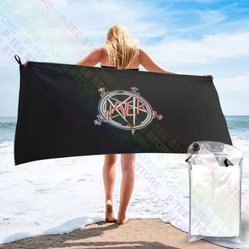 Slayer Pentagrama Logotipo Metal Banda de Rock seca Rápido Toalha Personalizada Toalha de Banho Personalizada