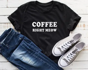 Sugarbaby Café dons gato T-shirt Engraçada t-shirt Para as Mulheres Dizendo Tumblr camiseta Graphic tee Gato de Presente Para Ela Largar de navio