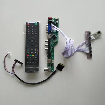 TV AV USB VGA ÁUDIO LCD LED o Controlador de placa kit de quadro Para LTN173KT01 LTN173KT02 LTN173KT03 1600X900 ecrã de 17,3