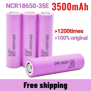 100% Original 2024New best-seller 18650 3500Mah 25A Descarga INR18650 35E 1-100PCS 3.7 V bateria de Li-Ion Oplaadbare Bateria+Frete Grátis