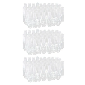 150X Vazia de Plástico transparente Névoa Fina de Frascos de Spray Com Microfibra Pano de Limpeza, 20Ml Recipiente Reutilizável