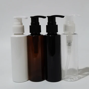 2pcs 100ml de Plástico Vazio Pulverizador, Garrafa com o preto do branco atomizador Cosmético, Perfume Recipiente frasco de loção Gel de Banho