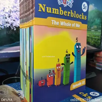 30 Livros/Set Numberblocks Alphablocks Digital Blocos de Construção crianças, Crianças de Educação infantil na Aprendizagem de inglês, Livro