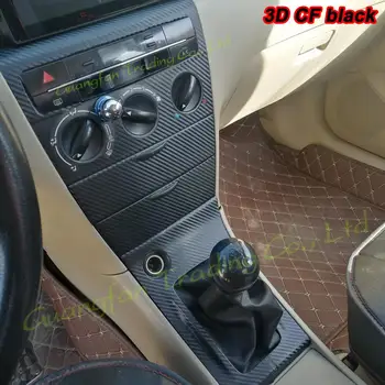 3D/5D Fibra de Carbono Carro-estilo Interior da Tampa do Console da Etiqueta da Cor Decalques de Acessórios do Produto Para Toyota altis 2007-2013