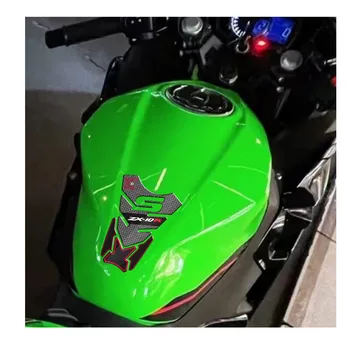 3D Motorcycle de Combustível Tampão do depósito de Almofada Protetor de Decalques Adesivos Para KAWASAKI ZX10R ZX-10R ZX10RR ZX-10RR