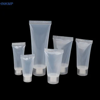 5 Pcs Vazio Tubo de Batom Lip Balm Tubo Macio Maquiagem Squeeze Plástico transparente Brilho Labial Recipiente de Garrafas Reutilizáveis 8ml 10 ml 15ml
