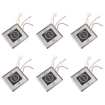 6X de Infravermelho do Sensor Interruptor Sem Contato sem Contato Parâmetros de Liberação da Porta de Saída Botão Com Indicação de LED