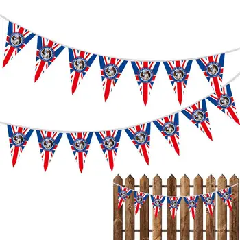 Bandeira britânica Cadeia reino UNIDO Cadeia Pennant Banners Real Cia Bandeira Patriótica Fornecimentos de Terceiros Para o Dia Nacional Jardim Interior
