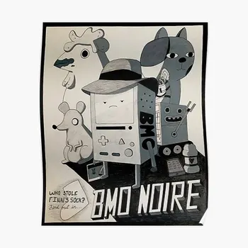 Bmo Noire Aventura Tempo De Cartaz Casa Moderna Decoração De Pintura, Arte De Impressão Parede A Imagem De Decoração De Quarto Mural Vintage Engraçado Sem Moldura