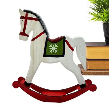 Cavalo Ornamento Vintage Cavalo De Balanço Ornamentos Vintage Estatuetas Para Casa, Decoração De Natal, Enfeites De Cavalo De Figuras Para Crianças