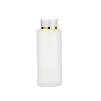 Claro Frost Plástico Reutilizável Garrafa Vazia de Cosméticos Recipiente de Toner Garrafas com Tampa de Rosca Com o Plug 100ml 120m150ml200ml 300ml500ml
