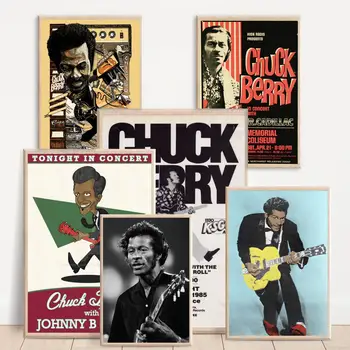 Classe de Chuck Berry Cartaz Decoração de Arte de Arte de Parede Personalizado de Presente da Família Moderna Decoração do quarto de Lona de Cartazes