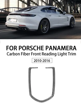 De Fibra De Carbono, Airbag Luz De Leitura Tiras Decorativas Interiores De Automóveis Acessórios De Decoração Autocolante Para O Porsche Panamera 2010-2016