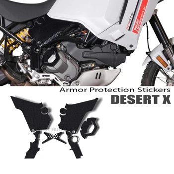 DesertX 2022 Motocicleta Corpo Engrossado Anti Resistente a riscos Patim de Proteção de Borracha etiqueta Autocolante Para a Ducati Deserto X adesivos
