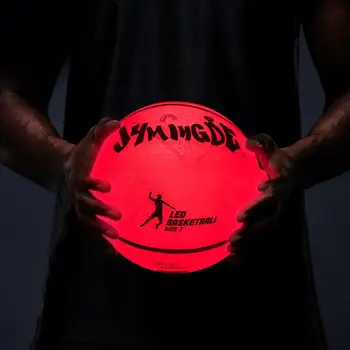 Diodo Emissor De Luz De Basquete Reflexiva Brilhante Bola De Basket Flash Basquete Luminosa Bola De Basquete Para A Noite De Jogos Presentes Perfeitos Brinquedos