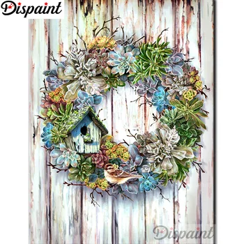 Dispaint Completo Quadrado/Redondo Broca 5D DIY Diamante Pintura de Flores 