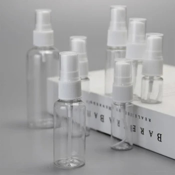 Divisão De Garrafa De Viagem De Plástico Transparente Perfume Vaporizador Spray Vazia Garrafa Reutilizável Portátil Spray De Limpar Pet Perfume Vaporizador