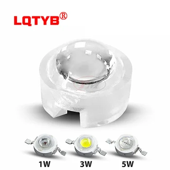 Diâmetro φ13mm 1/3WLED lâmpada de lente convexa 15° ~ 30°~45 °~60°~90°~ 100 ° pequeno mini lente de alta potência lente de acrílico