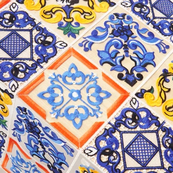 Fio-tingida bordado Praça tissu Macio gaze tissus bordado lace vestuário de DIY tecido