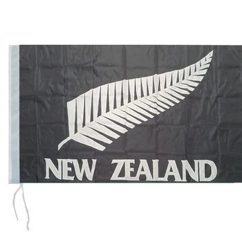 Flagnshow 100% Poliéster Nova Zelândia Samambaia Bandeira