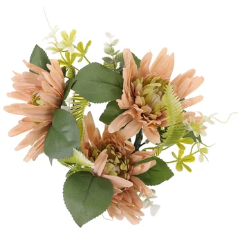 Floresta Margarida Flor Rosa Castiçal Garland Artificial Feito A Mão Da Decoração Do Partido ( ) Floral Anéis De Coroa De Flores, Coroas De Flores De Seda