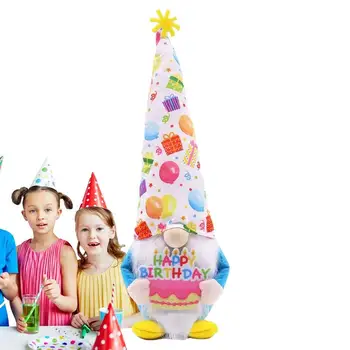 Gnome Pelúcia Decoração De Aniversário Bonito Gnome Decoração De Aniversário, Decorações Para Casa, Presentes Para As Crianças Elfo Doméstico Aniversário Enfeites Para