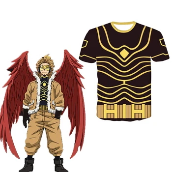 Hawks Takami Keigo Cosplay Homens T-Shirt Traje De Anime O Meu Herói Academia Fantasia Masculina De Halloween, Carnaval Função De Jogar Roupas