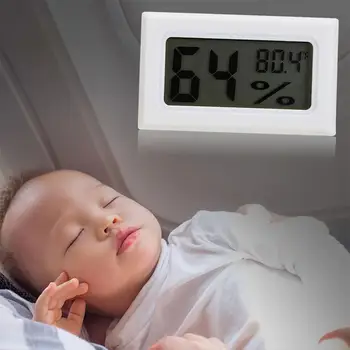Higrómetro do Termômetro de digitas Mini LCD Medidor de Umidade Congelador de Geladeira com Temperatura de -50~70 Refrigeradores Aquário