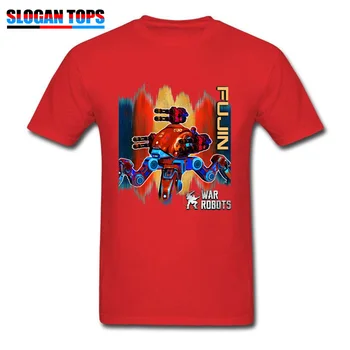Hip Hop T-Shirt WR D07 Homens T-shirts Robôs de Guerra Topos & Tees Exclusivas Camiseta Punk Streetwear Carta Moderna Camiseta Vermelha Personalizado