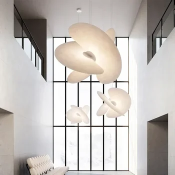 Luceplan Levante Pingente De Luz Nórdica Seda Lustre Illa Apartamento Duplex Escadaria Sala De Estar, Quarto Designer Luminária