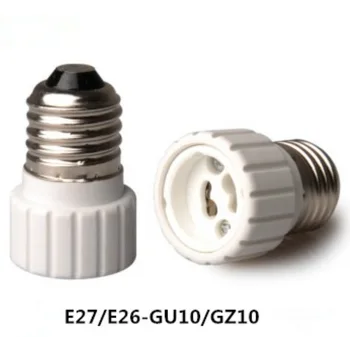Lâmpada Conversor Adaptador DIODO emissor de luz E27 Para Tomada de GU10 Material de Suporte da lâmpada Conversores de Adaptador de Tomada de luz do Bulbo Base Tipo de