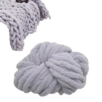 Novo Robusto Cobertor de Tricô Fio DIY Chenille Fio Para Crochê Jogar Cobertor, Almofada de Almofadas Suaves de Crochê Fio Cachecol de Linha