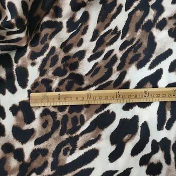Novo Tigre, Leopardo Parttern Imprimir Chiffon Tecido Não é Transparente, 100% Poliéster, de Imitar, de Chiffon de Seda para Diy de Costura Vestido de Verão