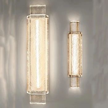 Ouro Cristal-Parede de Lâmpadas de LED de Luz de Fundo para Cabeceira, Espelho do Banheiro, Escadas, Sala de estar Decoração de parede de luz arandelas