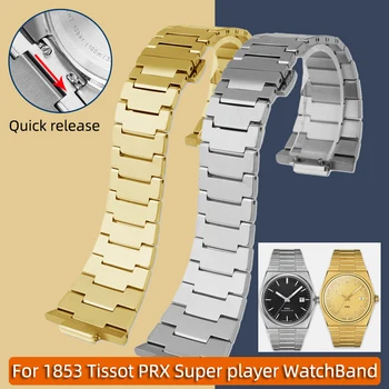 Para Tissot 1853 PRX Super jogador Pulseira T137.407/137.410 Série Pulseira de aço Inoxidável dos Homens, Pulseira de Relógio Acessórios