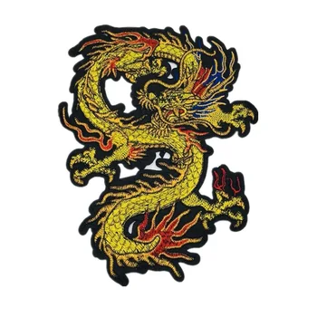 Patches de bordados Chineses pano applique Longteng Sihai patch Emblemas em roupas de Mochila de Decoração, acessórios applique