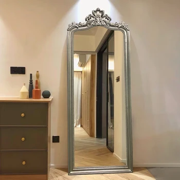 Quarto De Espelhos Decorativos Salão Nórdicos Simples Corpo Grande De Pé, Espelhos Decorativos Sala De Estar Espejos Estética De Decoração De Quarto