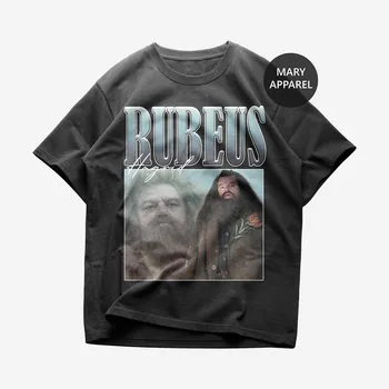 Rubeus Hagrid T-Shirt de Robbie Coltrane HP Bootleg Pesado de Algodão