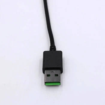 Trançada de Nylon da Linha do USB Cabo de Mouse razer DeathAdder Essencial 6400 DPI de Dropship