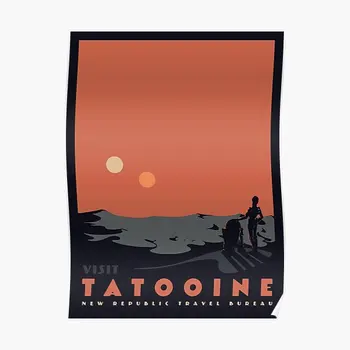 Visite Tatooine Cartaz Decoração De Casa Mural A Imagem Da Pintura Moderna De Impressão Sala Vintage Engraçado Arte De Parede Decoração Sem Moldura