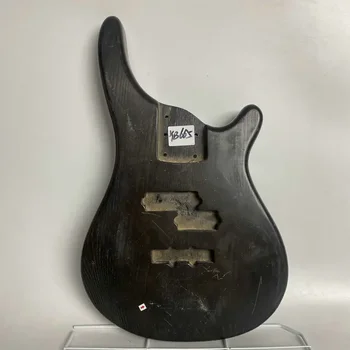YB665 5 cordas do Baixo Elétrico Guitarra de Corpo Sólido de CINZAS de Madeira Preta Transparente de Cor PJB Bass Mão Direita para DIY